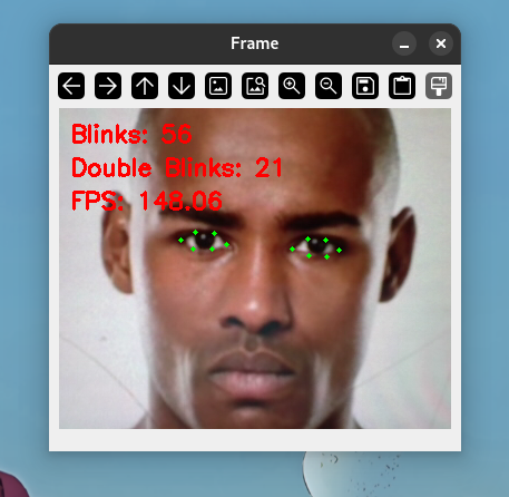 Blink Frame Detection
