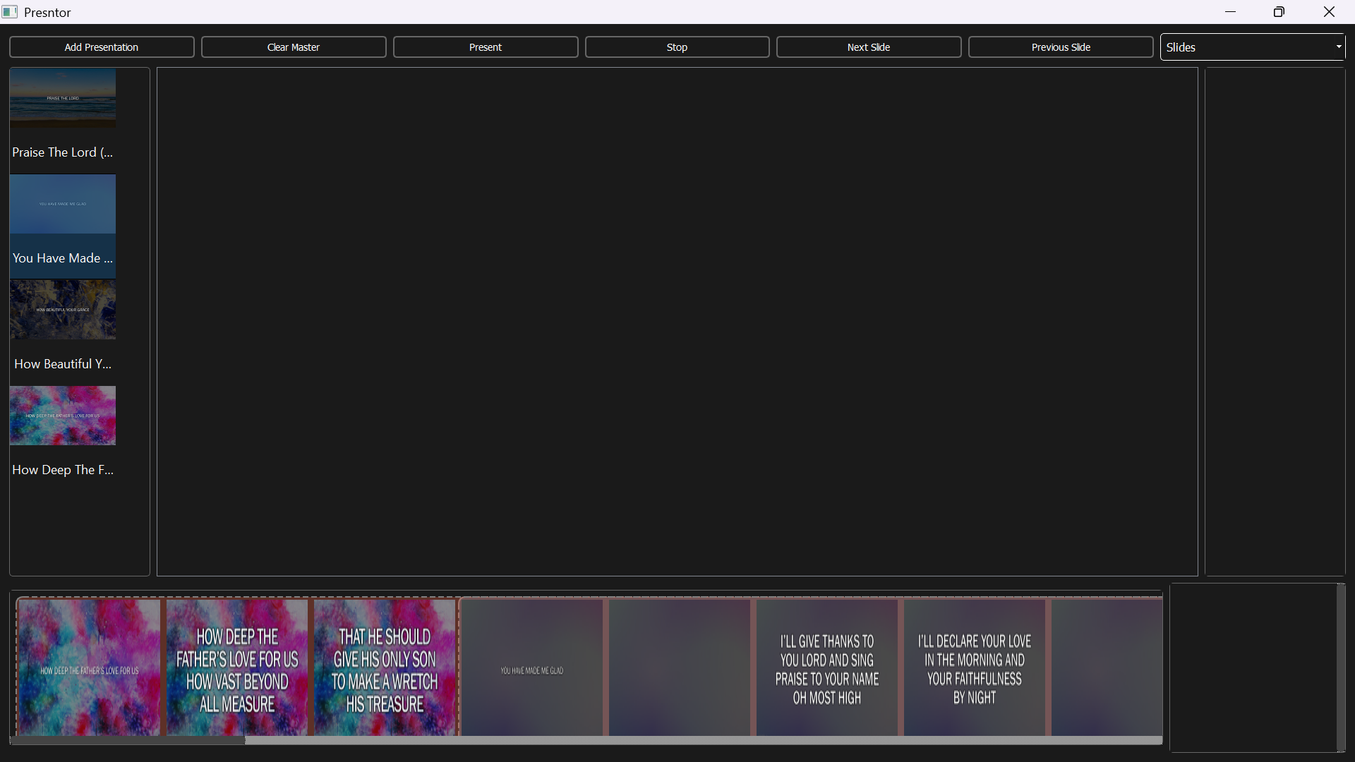 Slides added to Master