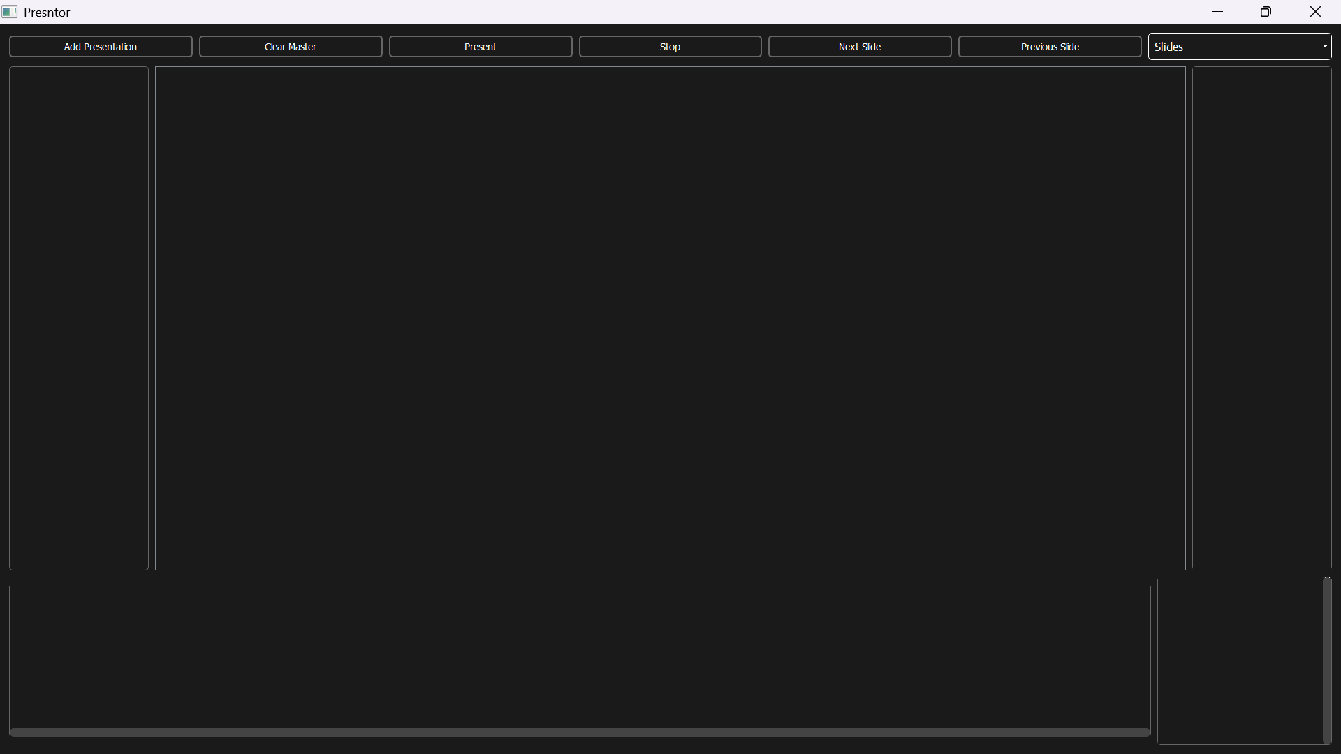 Presntor Main Window